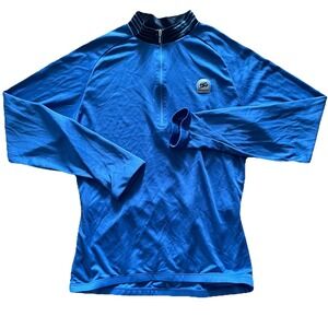 Sugoi Men's Cycling Lightweight‎ Jersey Outdoor Long Sleeve Pockets Blue Medium